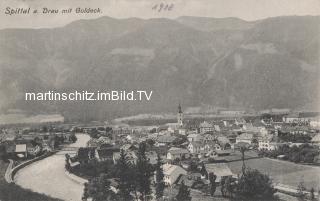 Spittal an der Drau mit Goldeck - Oesterreich - alte historische Fotos Ansichten Bilder Aufnahmen Ansichtskarten 