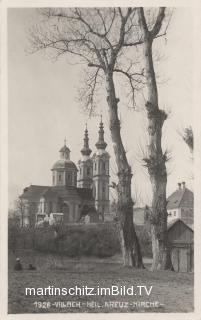 Kreuzkirche vom linken Drauufer - Oesterreich - alte historische Fotos Ansichten Bilder Aufnahmen Ansichtskarten 