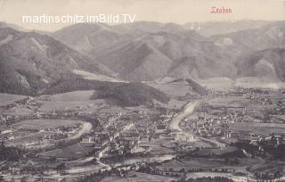 Leoben Luftbild - Oesterreich - alte historische Fotos Ansichten Bilder Aufnahmen Ansichtskarten 