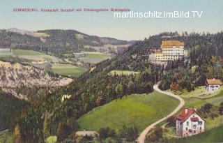 Kuranstalt Sonnhof mit Erholungsheim Breitenstein - Oesterreich - alte historische Fotos Ansichten Bilder Aufnahmen Ansichtskarten 