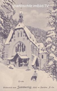Winterbild am Semmering - Oesterreich - alte historische Fotos Ansichten Bilder Aufnahmen Ansichtskarten 