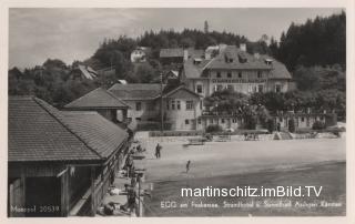 Strandhotel Aschgan mit Strandbad - Oesterreich - alte historische Fotos Ansichten Bilder Aufnahmen Ansichtskarten 