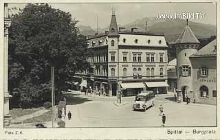 Spittal - Burgplatz - Spittal an der Drau - alte historische Fotos Ansichten Bilder Aufnahmen Ansichtskarten 