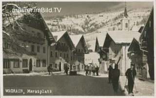 Wagrain - Marktplatz - Wagrain - alte historische Fotos Ansichten Bilder Aufnahmen Ansichtskarten 