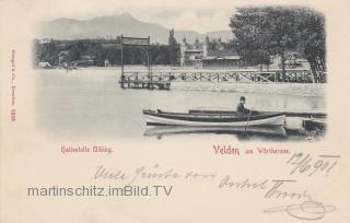 Velden Westbucht mit Schiff Haltestelle Ulbing - alte historische Fotos Ansichten Bilder Aufnahmen Ansichtskarten 