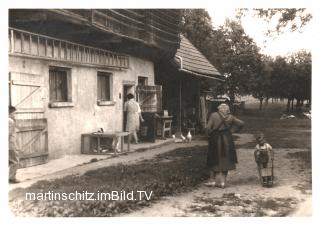 Wirtschaftsgebäude der Schusteritsch - Hube - Drobollach am Faaker See - alte historische Fotos Ansichten Bilder Aufnahmen Ansichtskarten 