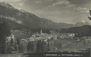 Hermagor mit Spitzkegel - Europa - alte historische Fotos Ansichten Bilder Aufnahmen Ansichtskarten 