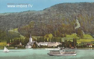 Ossiach mit Dampfer Landskron - Europa - alte historische Fotos Ansichten Bilder Aufnahmen Ansichtskarten 