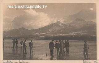 Eisstockschießen am Faakersee - alte historische Fotos Ansichten Bilder Aufnahmen Ansichtskarten 