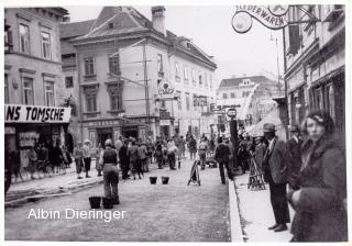 Hauptplatz Straßenerneuerung - Hauptplatz - alte historische Fotos Ansichten Bilder Aufnahmen Ansichtskarten 