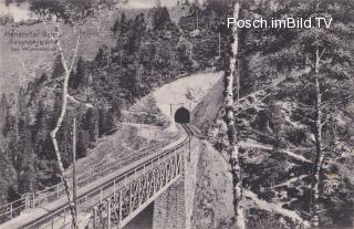 Mariazellerbahn, Raingrabenbrücke bei Wienerbruck - Langseitenrotte - alte historische Fotos Ansichten Bilder Aufnahmen Ansichtskarten 