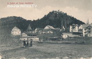 St. Andrä mit Badehaus - St. Andrä - alte historische Fotos Ansichten Bilder Aufnahmen Ansichtskarten 