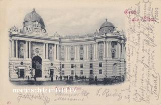 Wien, Neues Burgtor - Europa - alte historische Fotos Ansichten Bilder Aufnahmen Ansichtskarten 