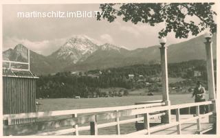 Faakerseeinsel Landungssteg - Finkenstein am Faaker See - alte historische Fotos Ansichten Bilder Aufnahmen Ansichtskarten 