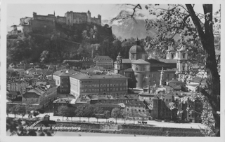 Salzburg vom Kapuzinerberg - alte historische Fotos Ansichten Bilder Aufnahmen Ansichtskarten 