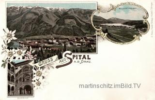 3 Bild Litho Karte - Spital an der Drau - alte historische Fotos Ansichten Bilder Aufnahmen Ansichtskarten 