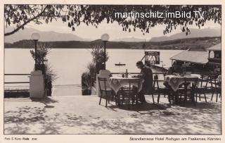 Strandhotel Aschgan, Strandterrasse - alte historische Fotos Ansichten Bilder Aufnahmen Ansichtskarten 