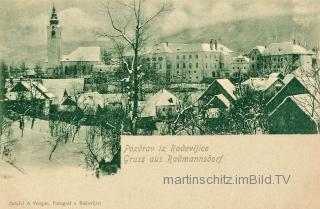 Radmannsdorf, Ortsansicht - Radmannsdorf / Radovljica - alte historische Fotos Ansichten Bilder Aufnahmen Ansichtskarten 