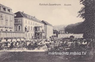 Rohitsch-Sauerbrunn, Kurplatz - Rohitsch-Sauerbrunn / Rogaška Slatina - alte historische Fotos Ansichten Bilder Aufnahmen Ansichtskarten 