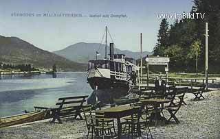 Dampfer am Millstättersee - Spittal an der Drau - alte historische Fotos Ansichten Bilder Aufnahmen Ansichtskarten 