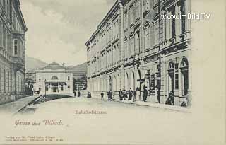 Bahnhofstrasse - Villach(Stadt) - alte historische Fotos Ansichten Bilder Aufnahmen Ansichtskarten 