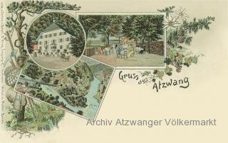 3 Bild Litho Karte - Atzwang - Ritten / Renon (Renon) - alte historische Fotos Ansichten Bilder Aufnahmen Ansichtskarten 