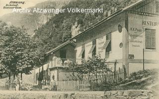 Atzwang Bahnhof-Restauration und K.K. Post  - Ritten / Renon (Renon) - alte historische Fotos Ansichten Bilder Aufnahmen Ansichtskarten 