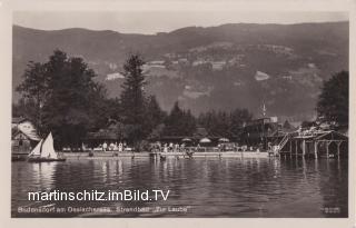 Bodensdorf, Strandbad zur Laube - Europa - alte historische Fotos Ansichten Bilder Aufnahmen Ansichtskarten 