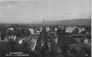 Blick vom Kreuzbergl - Klagenfurt am Wörthersee - alte historische Fotos Ansichten Bilder Aufnahmen Ansichtskarten 