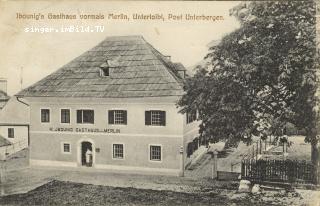 Unterloibl Gasthaus Ibounig vormals Merlin - Klagenfurt Land - alte historische Fotos Ansichten Bilder Aufnahmen Ansichtskarten 