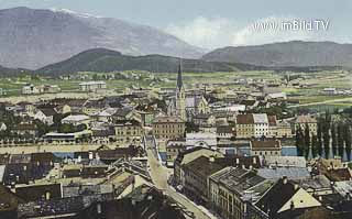 Villach - Blick vom Stadtturm - Villach - alte historische Fotos Ansichten Bilder Aufnahmen Ansichtskarten 