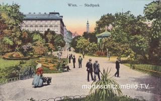 Wien, Stadtpark - Oesterreich - alte historische Fotos Ansichten Bilder Aufnahmen Ansichtskarten 