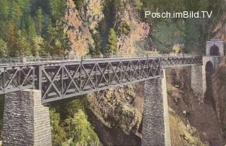 Tauernbahn Südrampe, Pfaffenberg-Zwengberg Viaduk - Obervellach - alte historische Fotos Ansichten Bilder Aufnahmen Ansichtskarten 