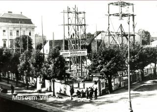 Errichtung des neuen Postamtes - Villach-Innere Stadt - alte historische Fotos Ansichten Bilder Aufnahmen Ansichtskarten 