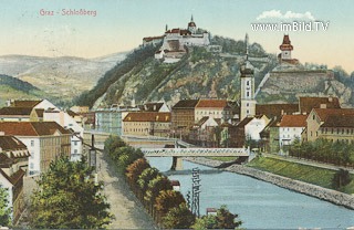 Graz - Schlossberg - Europa - alte historische Fotos Ansichten Bilder Aufnahmen Ansichtskarten 