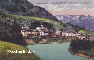 Tauernbahn Nordrampe, Bahnhof Schwarzach  - Schwarzach im Pongau - alte historische Fotos Ansichten Bilder Aufnahmen Ansichtskarten 