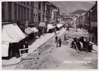 Dreifaltigkeitssäule Fundamentherstellung, - Hauptplatz - alte historische Fotos Ansichten Bilder Aufnahmen Ansichtskarten 