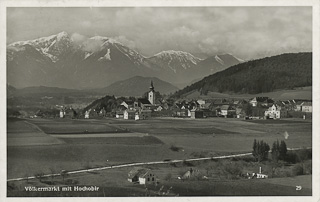 Völkermarkt mit Hochobir - Völkermarkt - alte historische Fotos Ansichten Bilder Aufnahmen Ansichtskarten 