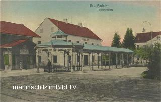 Bad Radein Brunnenplatz - Murgebiet (Pomurska) - alte historische Fotos Ansichten Bilder Aufnahmen Ansichtskarten 