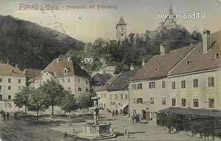 Hauptplatz mit Petersberg - Europa - alte historische Fotos Ansichten Bilder Aufnahmen Ansichtskarten 