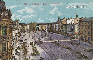 Linz - Franz Josef Platz - Europa - alte historische Fotos Ansichten Bilder Aufnahmen Ansichtskarten 