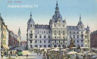 Graz - Rathaus - Europa - alte historische Fotos Ansichten Bilder Aufnahmen Ansichtskarten 