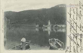 Blick auf Ossiach - Feldkirchen - alte historische Fotos Ansichten Bilder Aufnahmen Ansichtskarten 