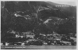 Annenheim vom See - Treffen am Ossiacher See - alte historische Fotos Ansichten Bilder Aufnahmen Ansichtskarten 