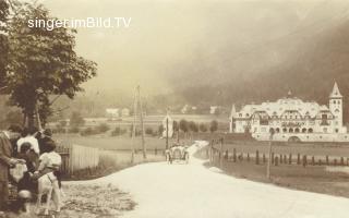 Unterbergen Alpenfahrt vor dem Karawankenhof - Europa - alte historische Fotos Ansichten Bilder Aufnahmen Ansichtskarten 