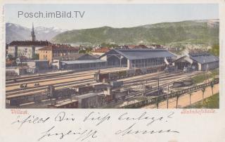 Villach Hauptbahnhof, Bahnhofshalle - Europa - alte historische Fotos Ansichten Bilder Aufnahmen Ansichtskarten 