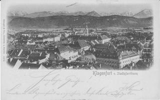 Klagenfurt v. Stadtpfarrthurm - Klagenfurt(Stadt) - alte historische Fotos Ansichten Bilder Aufnahmen Ansichtskarten 