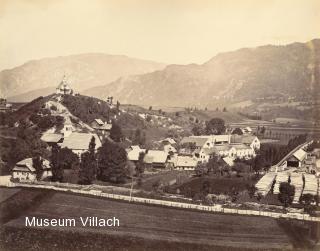 Die Obere Fellach mit Kalvarienberg - Kärnten - alte historische Fotos Ansichten Bilder Aufnahmen Ansichtskarten 