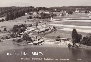 Drobollach, Strandbad Bernold mit Strandcafe - Kärnten - alte historische Fotos Ansichten Bilder Aufnahmen Ansichtskarten 