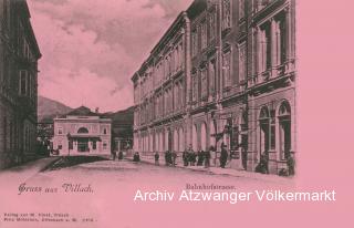 Villach Bahnhofstrasse mit Südbahnhof  - Kärnten - alte historische Fotos Ansichten Bilder Aufnahmen Ansichtskarten 